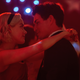 Sabrina (Kiernan Shipka) and Nick (Gavin Leatherwood) at the Valentine’s Day dance in Chilling Adventures of Sabrina.